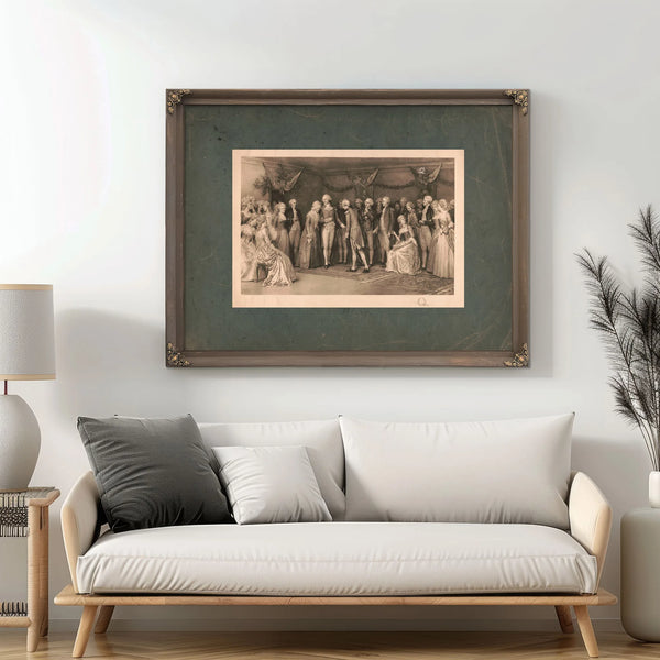 the Peace Ball at Fredericksburg Virginia 1896 — Framed Wall Art Room View | Bella Frye