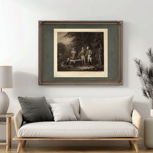 Gen Marion in His Swamp Encampment Inviting a British Officer to Dinner 184 — Framed Wall Art Room View | Bella Frye