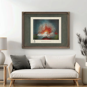 Explosion of the Maine 1898 — Framed Wall Art Room View | Bella Frye
