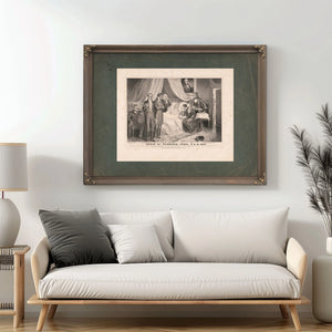 Death of Death of Harrison April 4 1841 1841 — Framed Wall Art Room View | Bella Frye