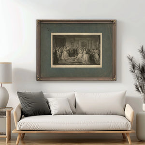 Lady Washingtons Reception 1861 — Framed Wall Art Room View | Bella Frye
