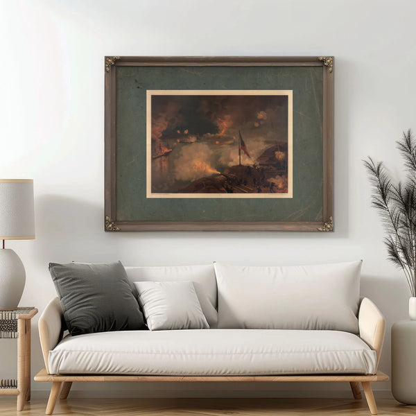Battle of Port Hudson 1887 — Framed Wall Art Room View | Bella Frye