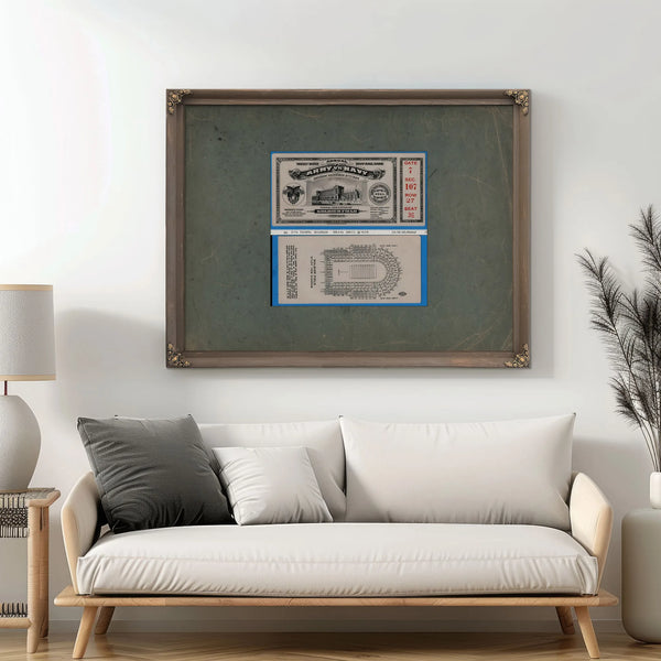 Ticket to the 1926 Army Navy Game 2 6438a1 — Framed Wall Art Room View | Bella Frye