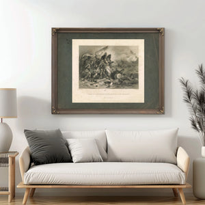 Death of Pakenham at the Battle of New Orleans 186 — Framed Wall Art Room View | Bella Frye