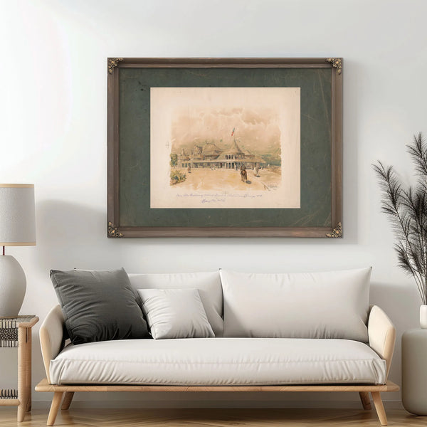 Iowa State Building World Columbian Exposition Chicago 1893 1892 — Framed Wall Art Room View | Bella Frye