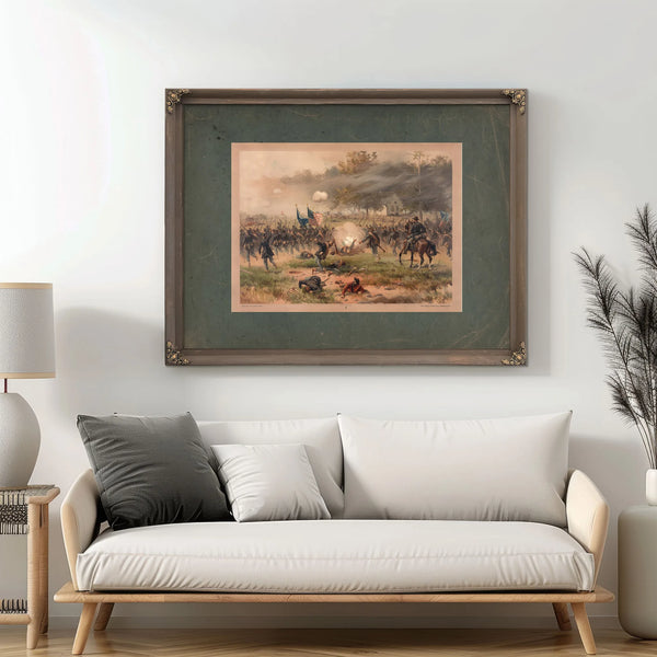 Battle of Antietam 1887 — Framed Wall Art Room View | Bella Frye