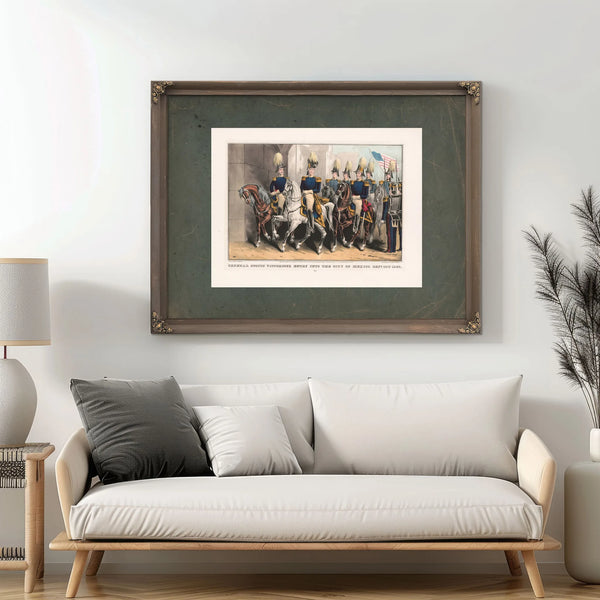 General Scotts Victorious Entry Into the City of Mexico Sept 14th 1847 1847 — Framed Wall Art Room View | Bella Frye