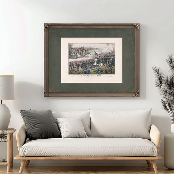 Battle of Buena Vista 19th Century — Framed Wall Art Room View | Bella Frye