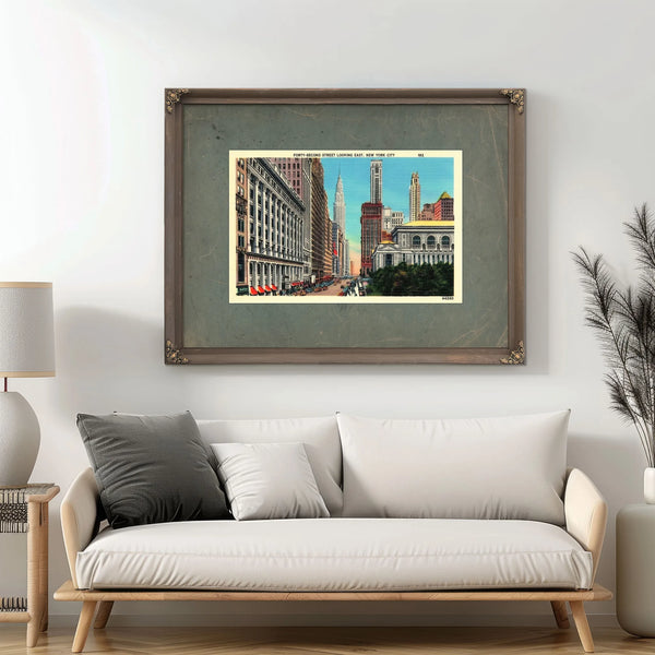 42nd Street — Framed Wall Art Room View | Bella Frye