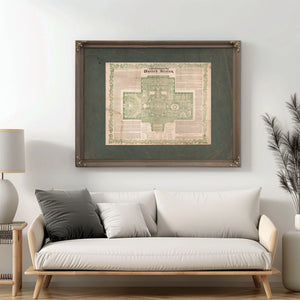 Constitution of the United States and a Plan of the Capitol at Washington 18 — Framed Wall Art Room View | Bella Frye