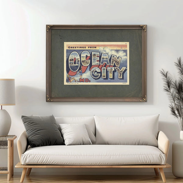 Maryland Ocean City — Framed Wall Art Room View | Bella Frye