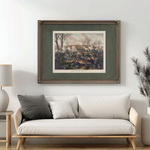 Battle of Fort Donelsoncapture of Generals Sb Buckner and His Army February — Framed Wall Art Room View | Bella Frye