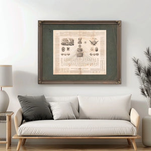 Diagram of the Federal Government or the Great Republic of the United States — Framed Wall Art Room View | Bella Frye