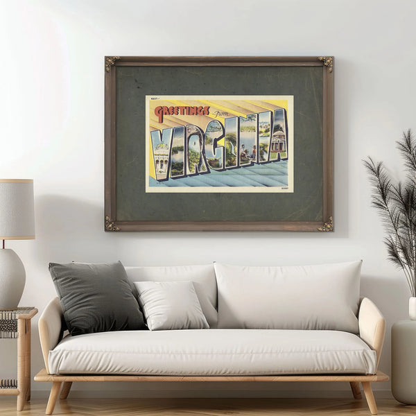 Virginia — Framed Wall Art Room View | Bella Frye
