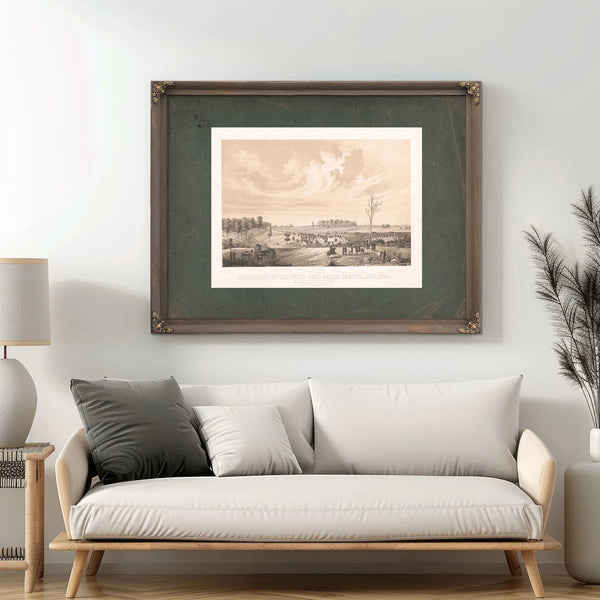 Encampment of Gen Popes Army Before Corinth May 1862 1862 — Framed Wall Art Room View | Bella Frye