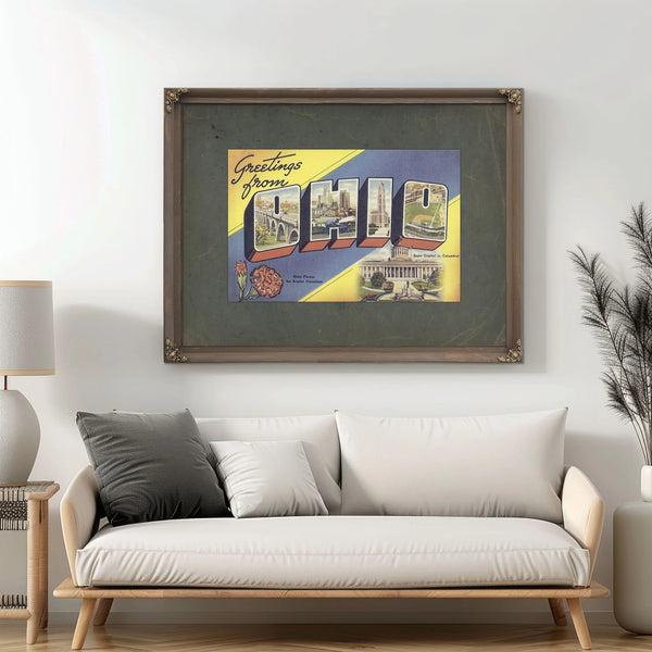 Ohio — Framed Wall Art Room View | Bella Frye