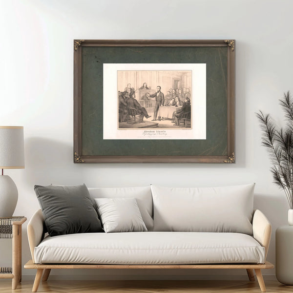 Abraham Lincoln Defending Young Armstrong 1865