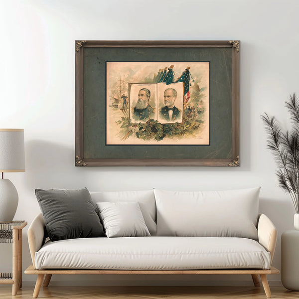 Heroes of the War 1891 — Framed Wall Art Room View | Bella Frye