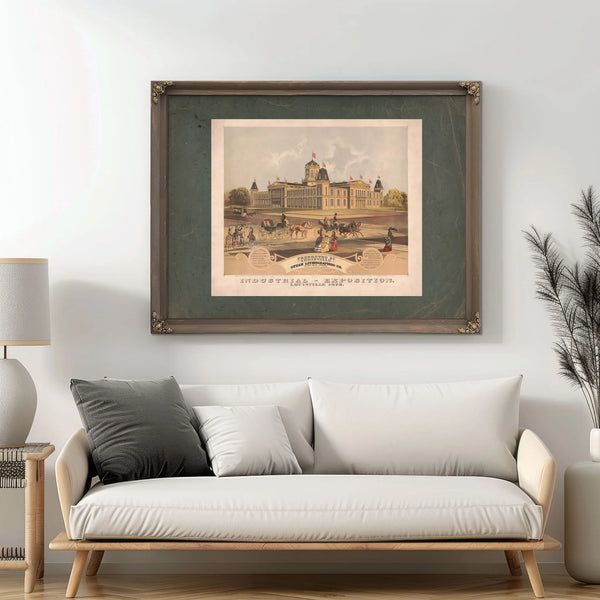 Industrial Exposition Louisville 1872 1872 — Framed Wall Art Room View | Bella Frye