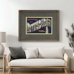 Pennsylvania Pittsburgh — Framed Wall Art Room View | Bella Frye