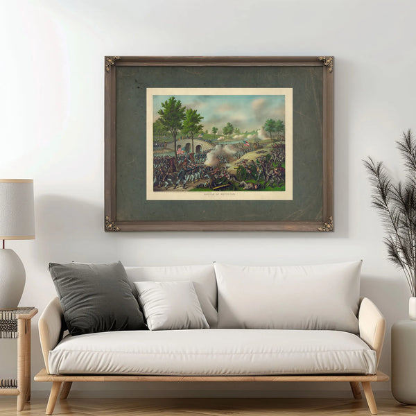 Battle of Antietamarmy of the Potomac_ Gen Geo B Mcclellan Comm Sept 17 1862 — Framed Wall Art Room View | Bella Frye