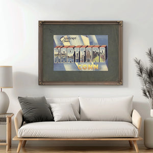 Connecticut Hartford — Framed Wall Art Room View | Bella Frye