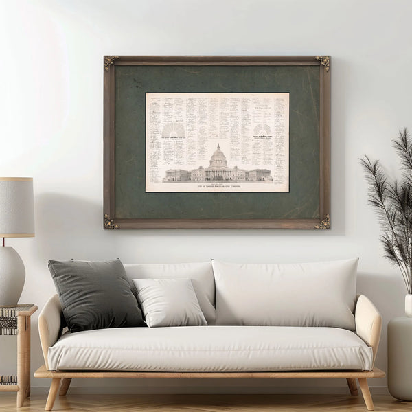 55th or Spanish American War Congress 1899 — Framed Wall Art Room View | Bella Frye