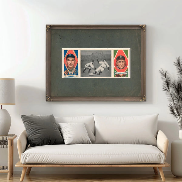 George Moriartyty Cobb Detroit Tigers Baseball Card Portrait 2 — Framed Wall Art Room View | Bella Frye