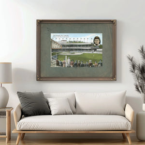 The Cathedral of American Pastime Polo Grounds Relic Print — Framed Wall Art Room View | Bella Frye