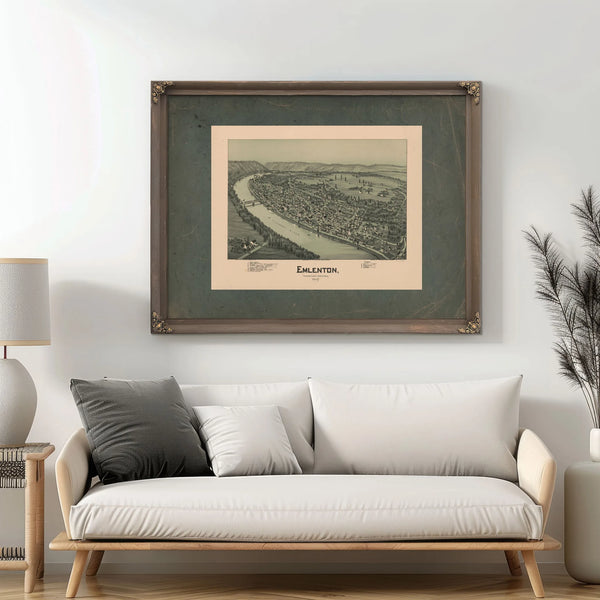 Emlenton Venango County Pennsylvania 1897 1897 — Framed Wall Art Room View | Bella Frye