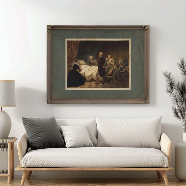 Life of George Washington the Christian Death 1853 — Framed Wall Art Room View | Bella Frye