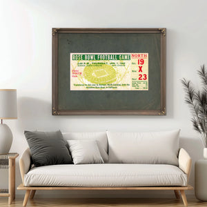 Rose Bowl Ticket 634918929 66fd9c — Framed Wall Art Room View | Bella Frye