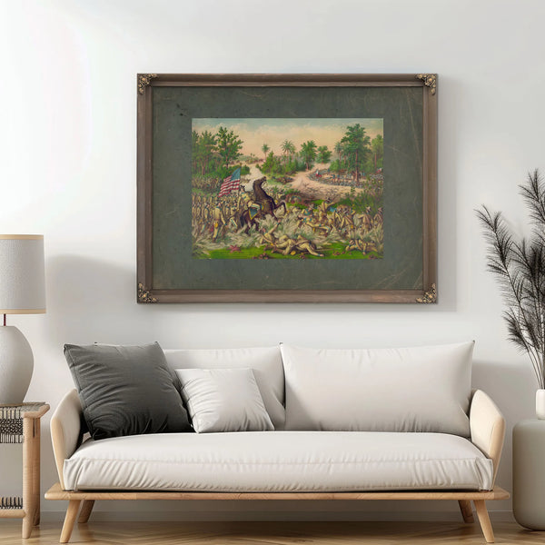Battle of Quingua Phil I April 23 1899 1899 — Framed Wall Art Room View | Bella Frye