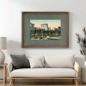Union Square in Fading Light a Manhattan Memory Suspended in Time — Framed Wall Art Room View | Bella Frye