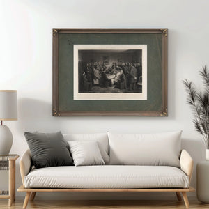 Death of Lincoln 1875 — Framed Wall Art Room View | Bella Frye