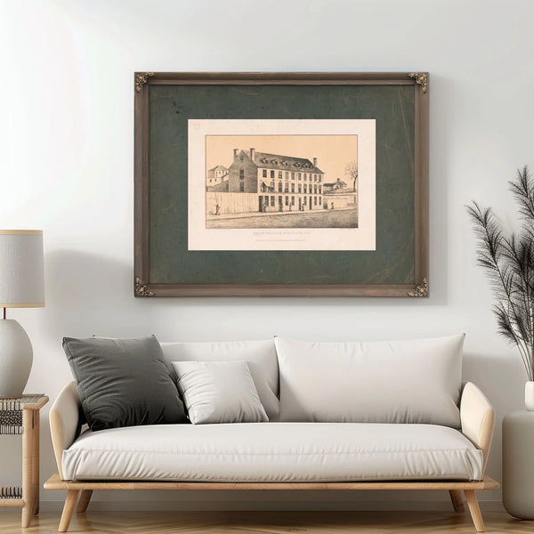 Castle Thunder Richmond Va 19th Century — Framed Wall Art Room View | Bella Frye