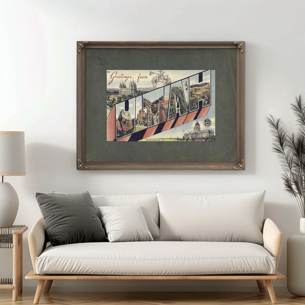 Utah — Framed Wall Art Room View | Bella Frye