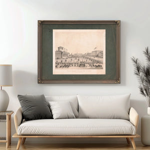 Funeral Obsequies of the Late President Abraham Lincoln Columbus Ohio April — Framed Wall Art Room View | Bella Frye