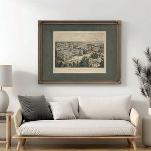 City Hall and Vicinity New York City 187 1899 — Framed Wall Art Room View | Bella Frye