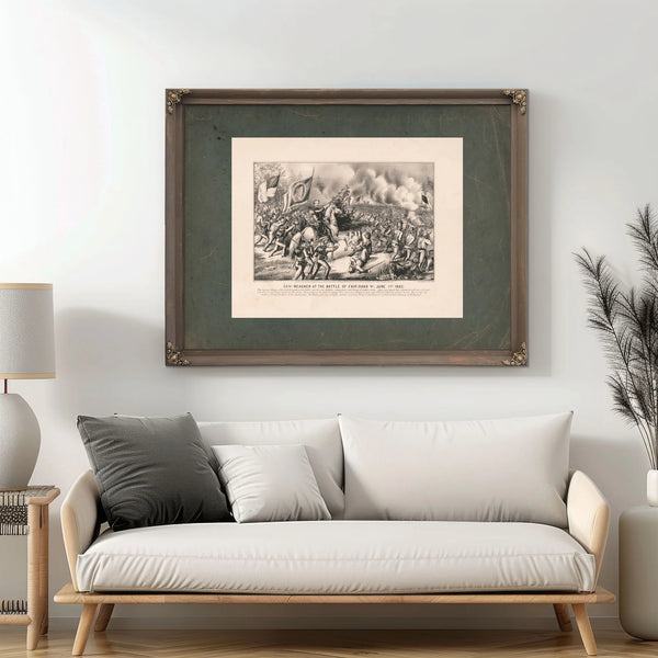 General Meagher at the Battle of Fair Oaks Va June 1st 1862 1862 — Framed Wall Art Room View | Bella Frye
