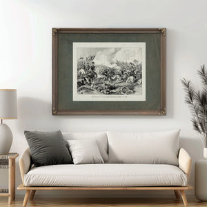 Battle of Pea Ridge Arkansas March 8th 1862 1862 — Framed Wall Art Room View | Bella Frye