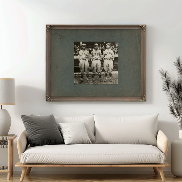 Boston Red Sox Golden Outfield — Framed Wall Art Room View | Bella Frye
