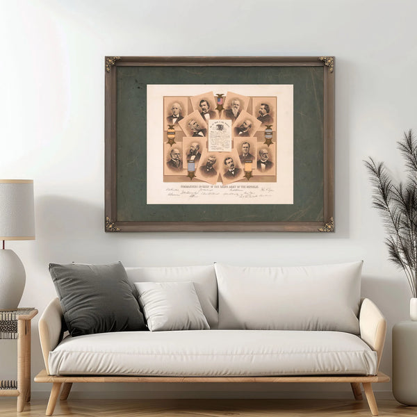 Commanders in Chief of the Grand Army of the Republic 1885 — Framed Wall Art Room View | Bella Frye