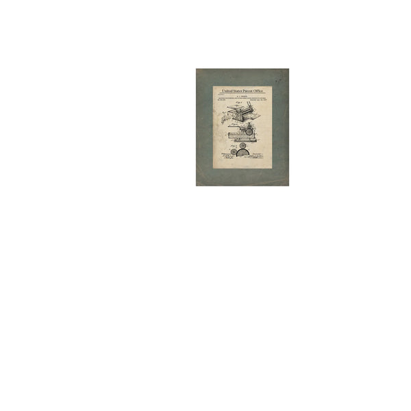 The Cutting Edge Loewenthals Parallel Shears Patent — Framed Wall Art Room View | Bella Frye