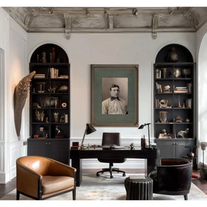 Honus Wagner Portrait — Framed Wall Art Room View | Bella Frye