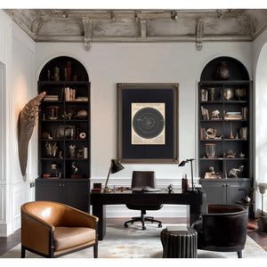 The Celestial Machinery — Reynolds' Transparent Solar System — Framed Wall Art Room View | Bella Frye