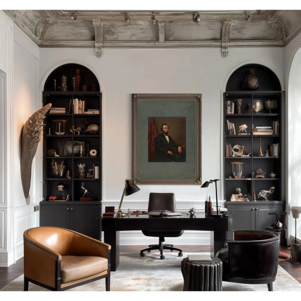 Abraham Lincoln 19th Century — Framed Wall Art Room View | Bella Frye