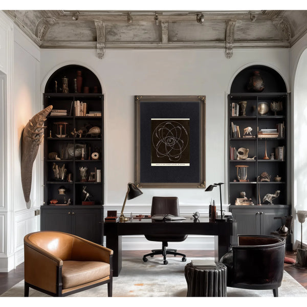 Jupiter's Captives the Celestial Prison of Wandering Comets — Framed Wall Art Room View | Bella Frye