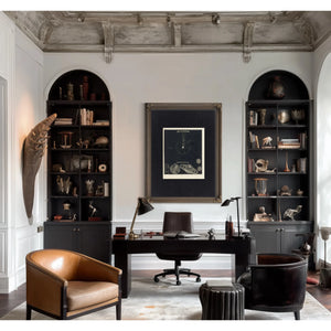 Smith's Celestial Orbits the Known Worlds Before Neptune's Naming — Framed Wall Art Room View | Bella Frye