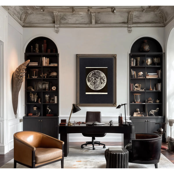 The Expired Planet Victorian Lunar Death Portrait — Framed Wall Art Room View | Bella Frye